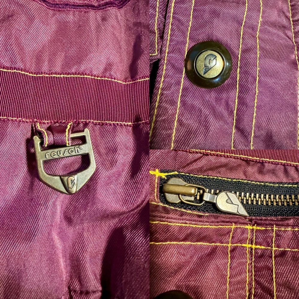 Vintage 90's Reusch Active Wear Maroon Hooded Ski Snow Jacket Embroidered LG - Picture 16 of 16